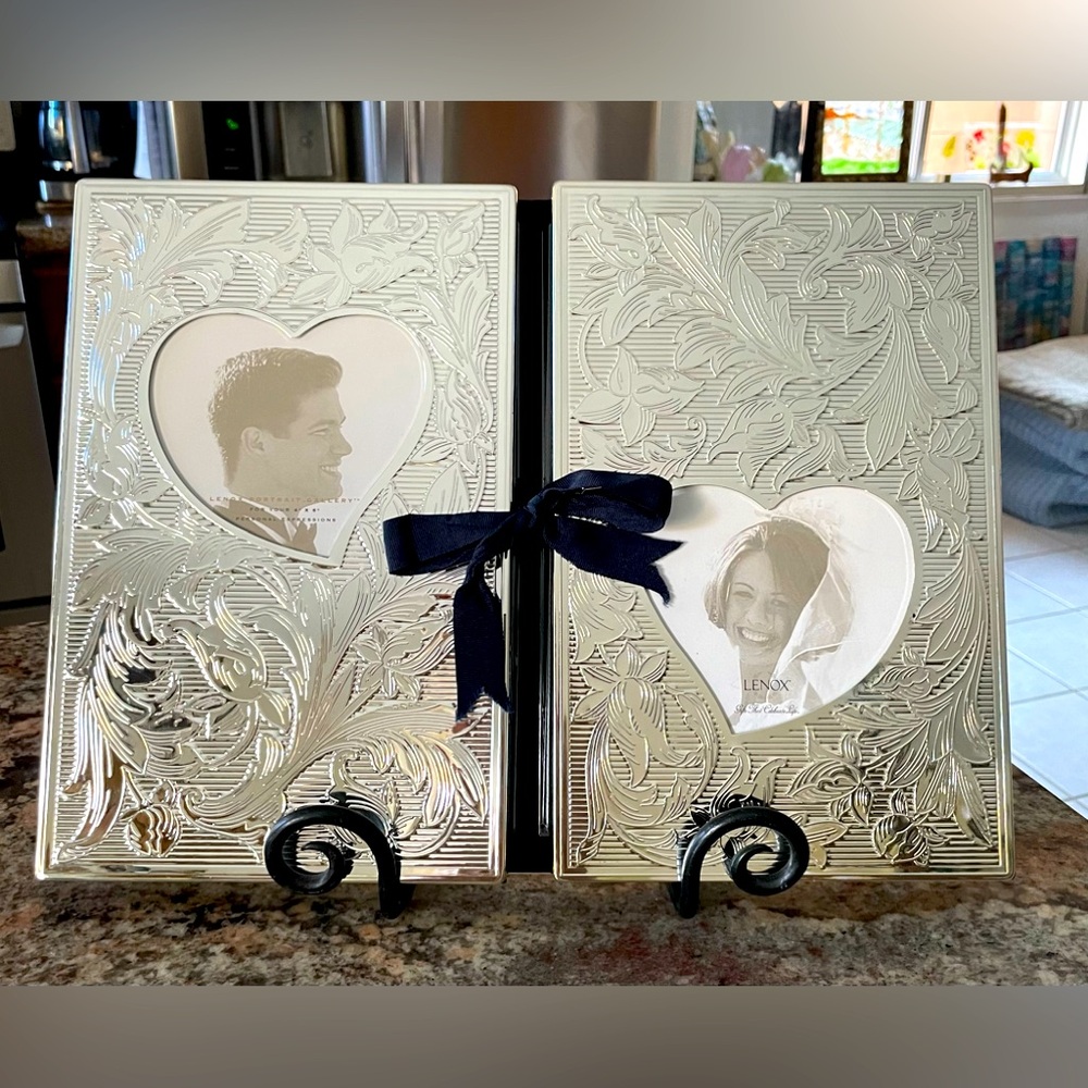 Lenox Wedding Promises Silver Plated Double Photo Album
